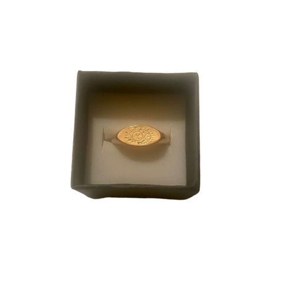 Rose GOLD MOON N SUN RING - Picture 4 of 6